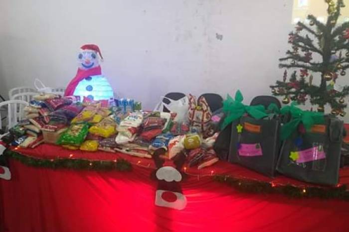 Servidores realizaram ato solidário durante a festa de confraternização de final de ano