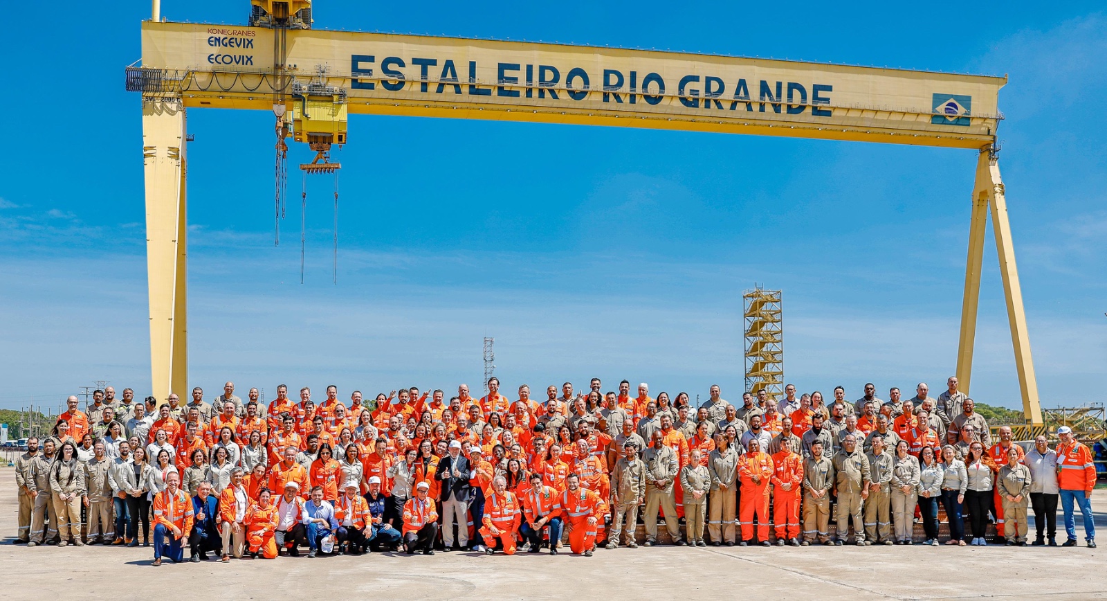 Em cerimônia realizada em Rio Grande, Lula oficializou a retomada do Polo naval