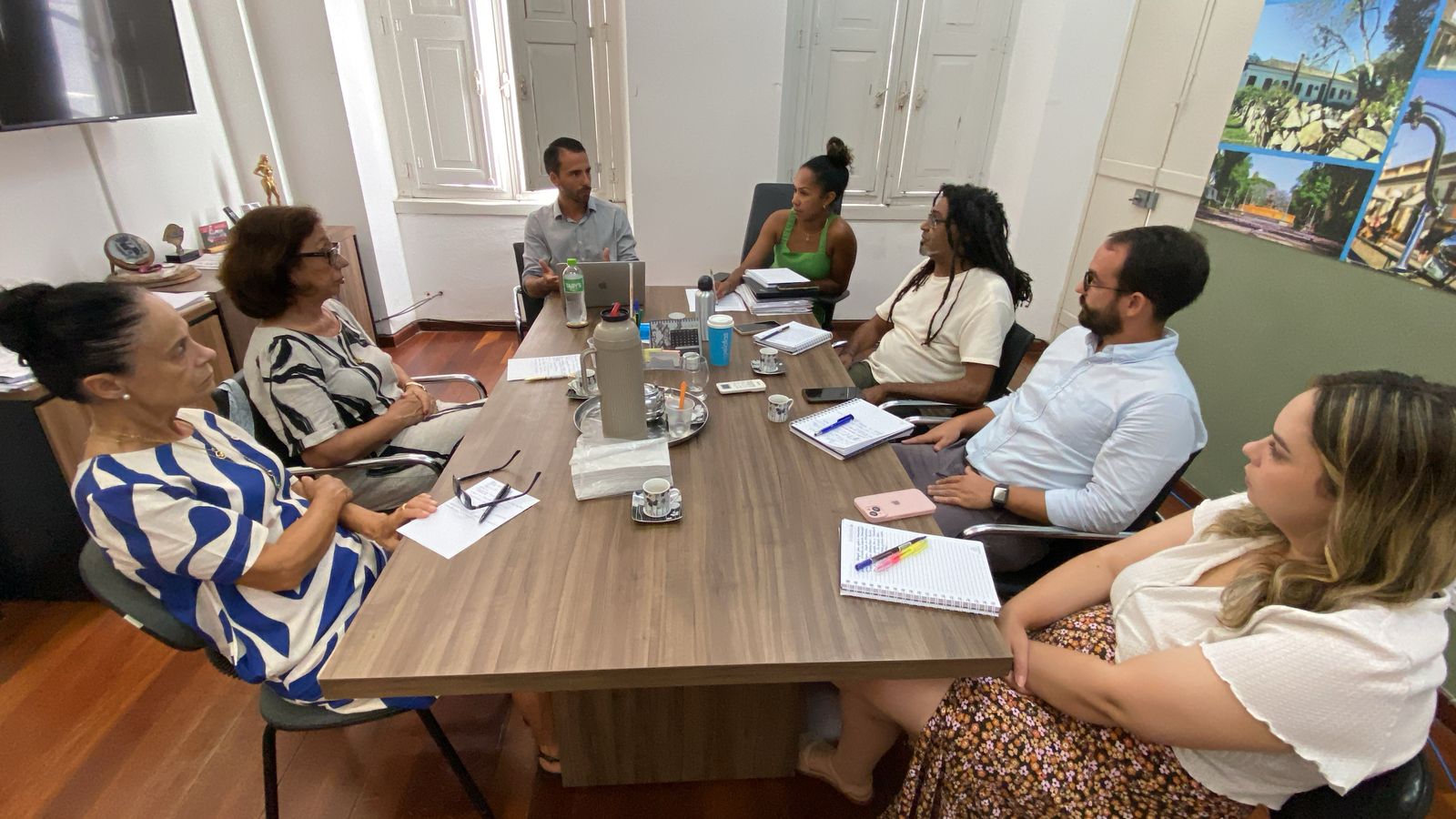 Reunião serviu para reafirmar parcerias e novas possibilidades de participação da prefeitura em atividades do Clube