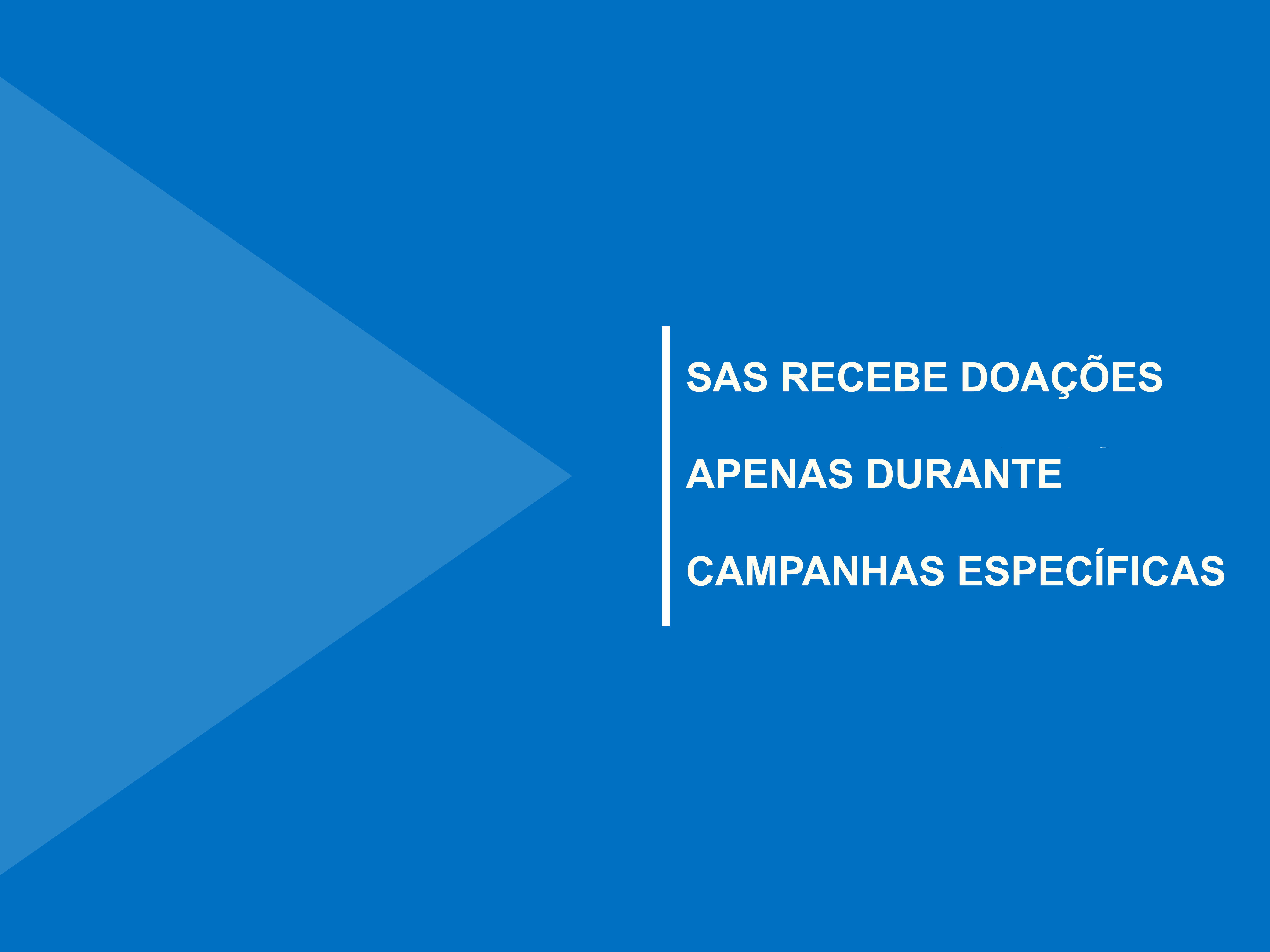Secretaria não está recebendo doação de alimentos e agasalhos
