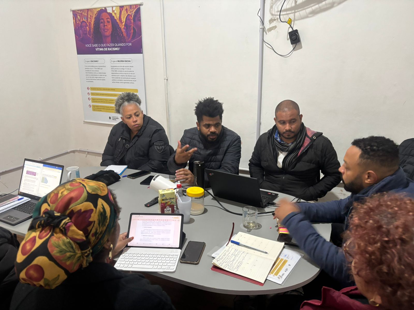Reunião contou com a participação de integrantes dos conselhos municipais de Participação e Desenvolvimento da Comunidade Negra e do Povo de Terreiro de Pelotas