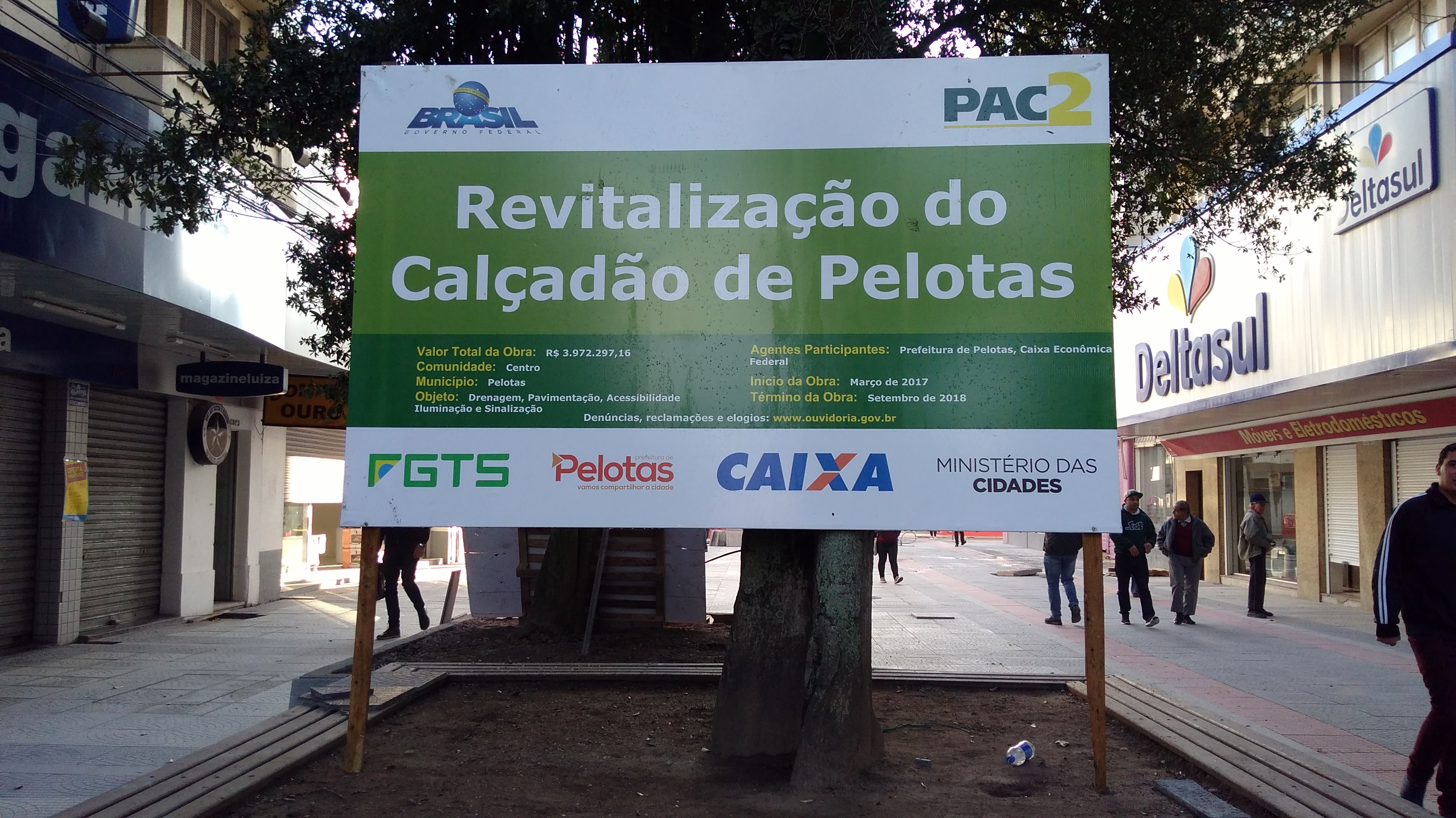 Estágio da obra é informado com detalhes