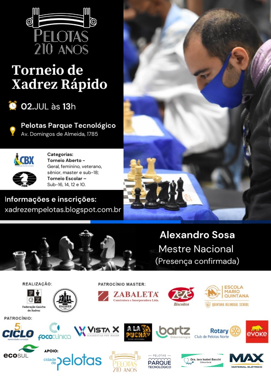 Torneio de Xadrez é atração na semana de aniversário da cidade