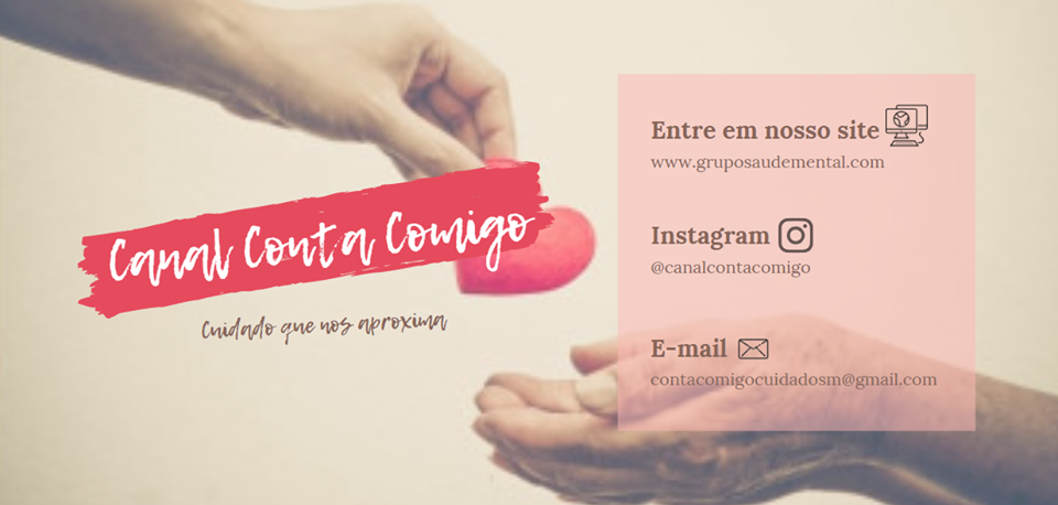 Canal 'Conta comigo: o cuidado que nos aproxima' oferece dicas de cuidados em benefício da saúde mental a equipes e à população