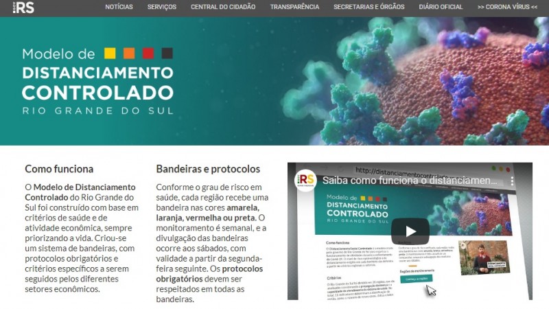 Governo do Estado divulgou a atualização do mapa com as 20 regiões neste sábado (16). Regras valem a partir de segunda-feira (18)