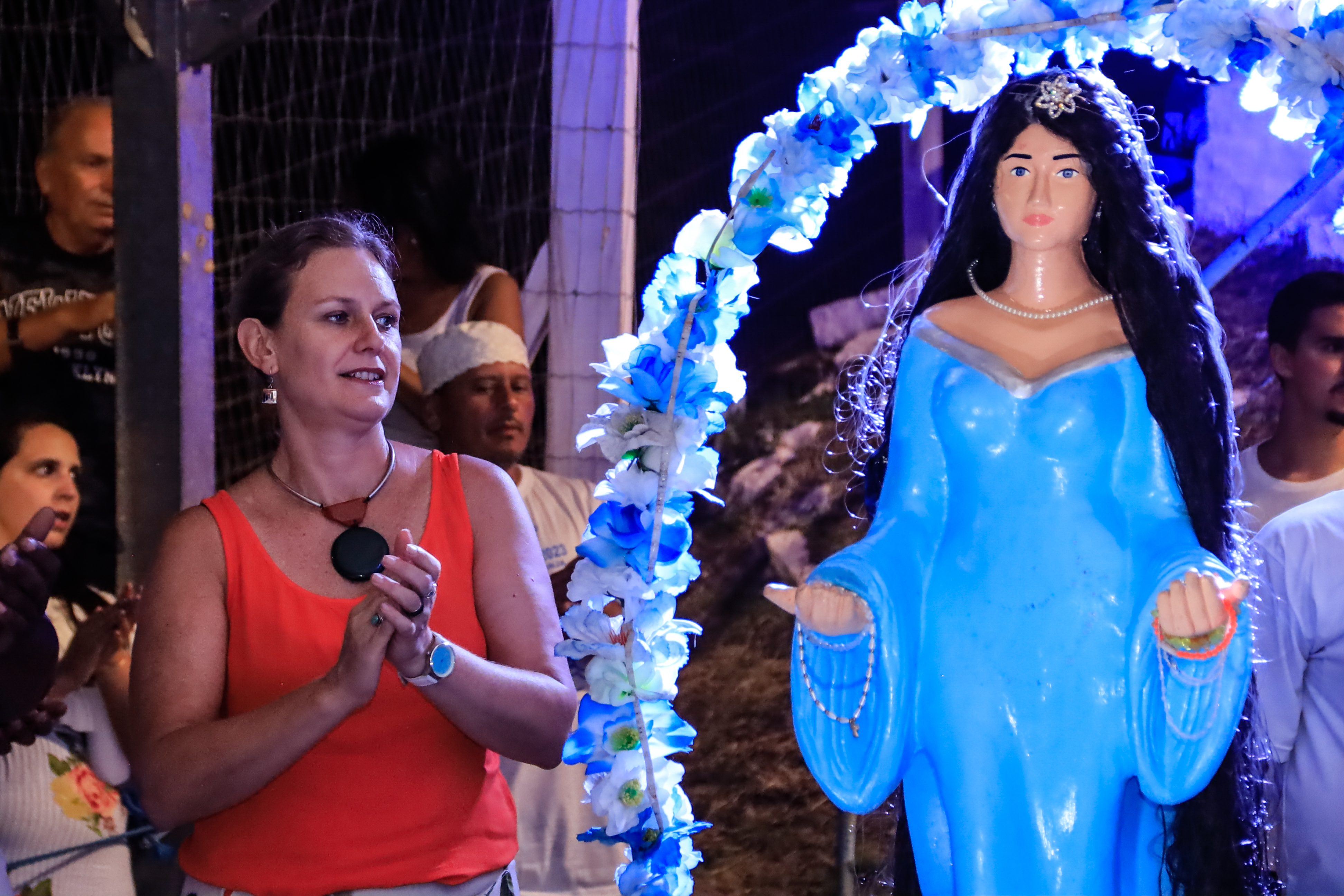 Comunidade umbandista voltou a se reunir após três anos no Balneário dos Prazeres para os festejos, considerados bem imaterial do Município