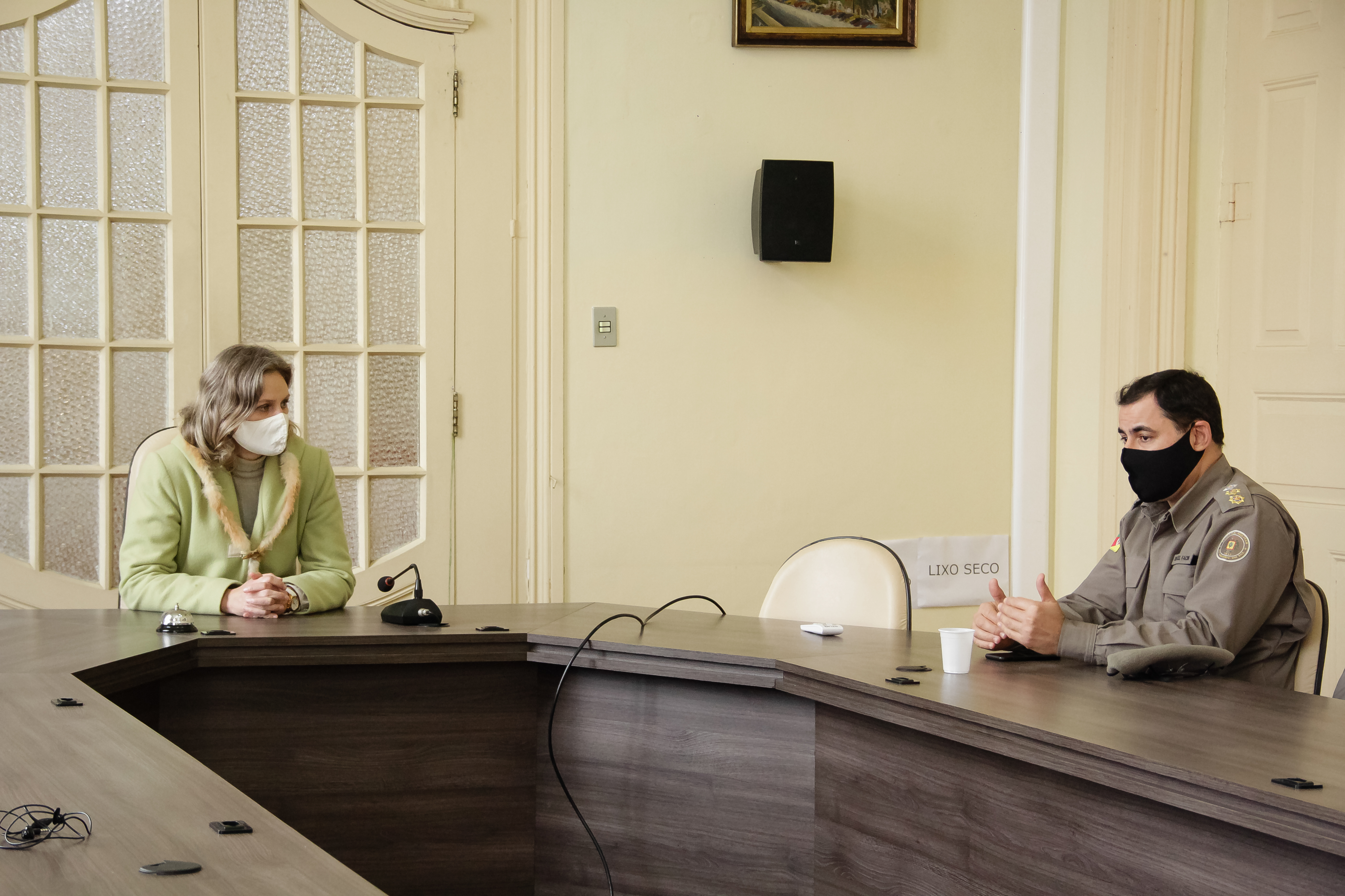 Paula e participantes das Operações Integradas alinharam ações para prevenção do coronavírus, também focadas na segurança