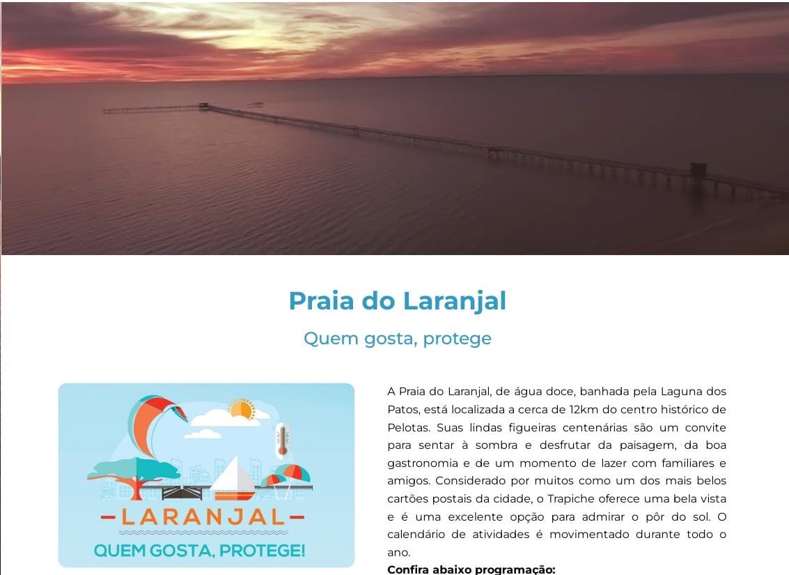 Página foi adicionada para facilitar acesso da população na verificação da programação