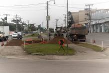 Prefeitura inicia obra na rótula da Fernando Osório