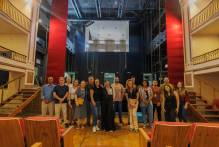 Representantes do Iphan visitam as obras do Theatro Sete de Abril