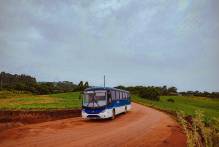 Linhas de ônibus da colônia são suspensas devido às chuvas