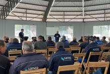 Motoristas do Sanep participam de atividade do Maio Amarelo