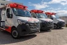 Prefeitura realiza a entrega de três novas ambulâncias para a SAMU