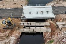 Ponte de concreto da Z3 será liberada em uma pista