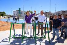 Prefeita vistoria obras da Praça Palestina