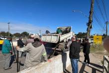 Prefeitura recupera cabeceiras das pontes entre Bento e Rodoviária