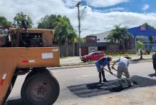 Prefeitura realiza primeira operação tapa-buracos do ano