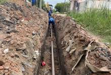 Sanep inicia instalação de redes de água no loteamento Renascer