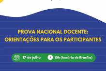Videoconferência tira dúvidas sobre a Prova Nacional Docente