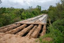 Seguem as vistorias de pontes na Zona Rural