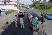 Prefeitura fez reperfilamento em trecho da República do Líbano