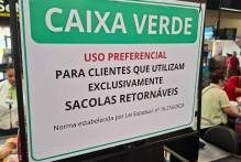 Estabelecimentos oferecem prioridade a usuários de sacolas retornáveis