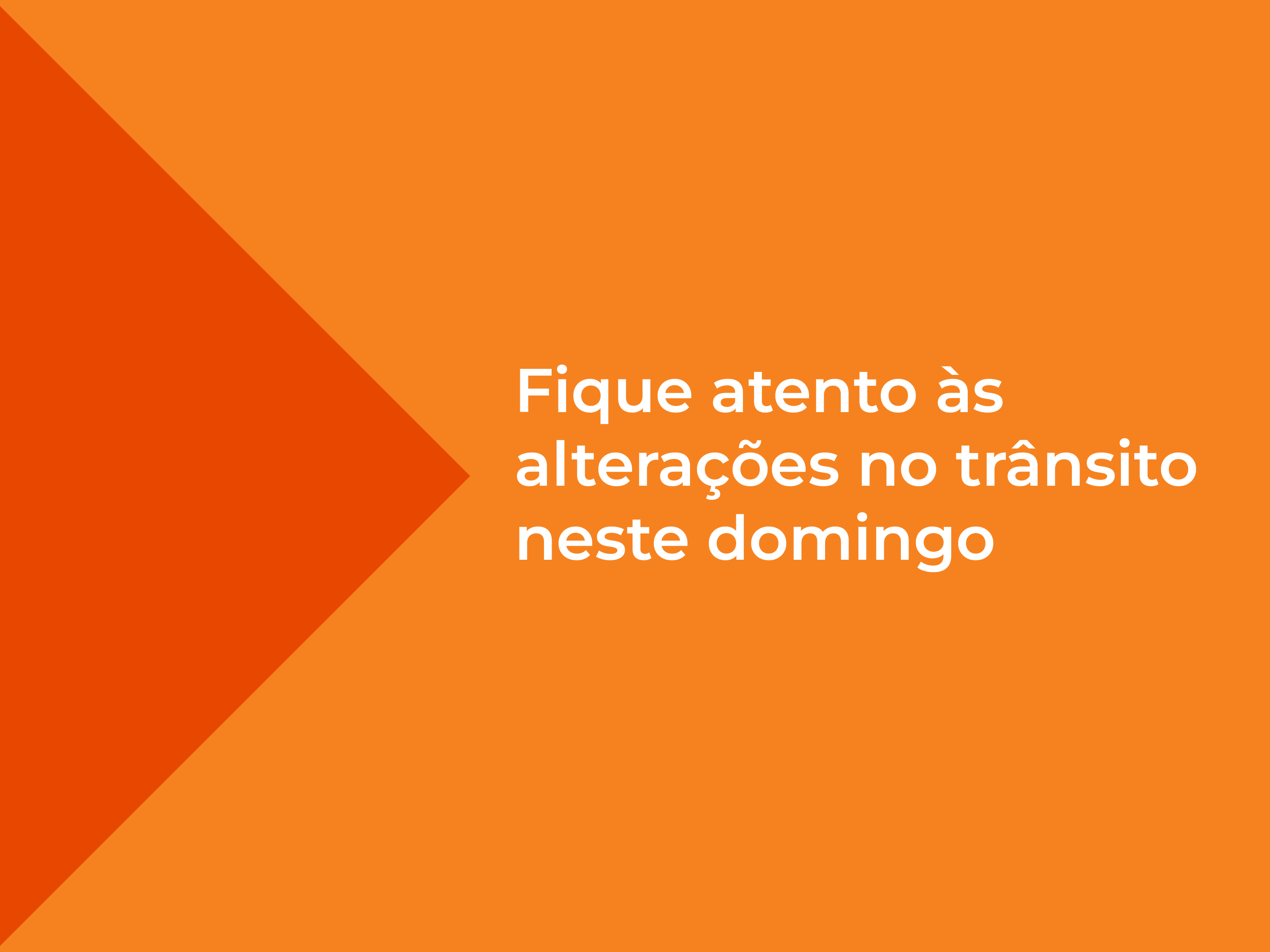 Pontos do Laranjal, Centro e Areal ficarão fechados para o trânsito por causa de eventos diversos