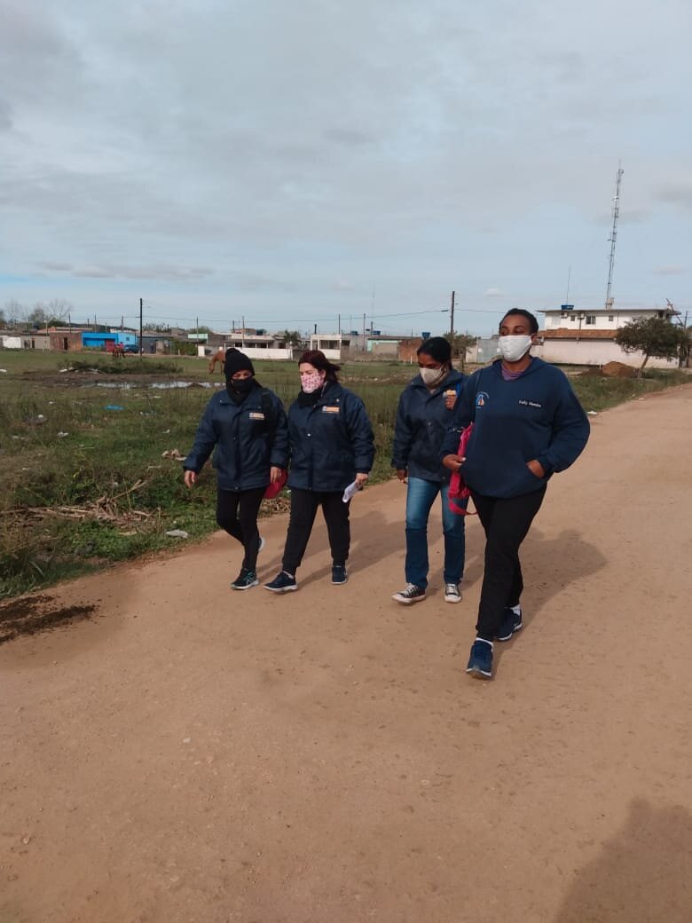 Em Pelotas, agentes de Saúde foram às ruas dos bairros para chamar usuários das UBSs a realizarem a imunização