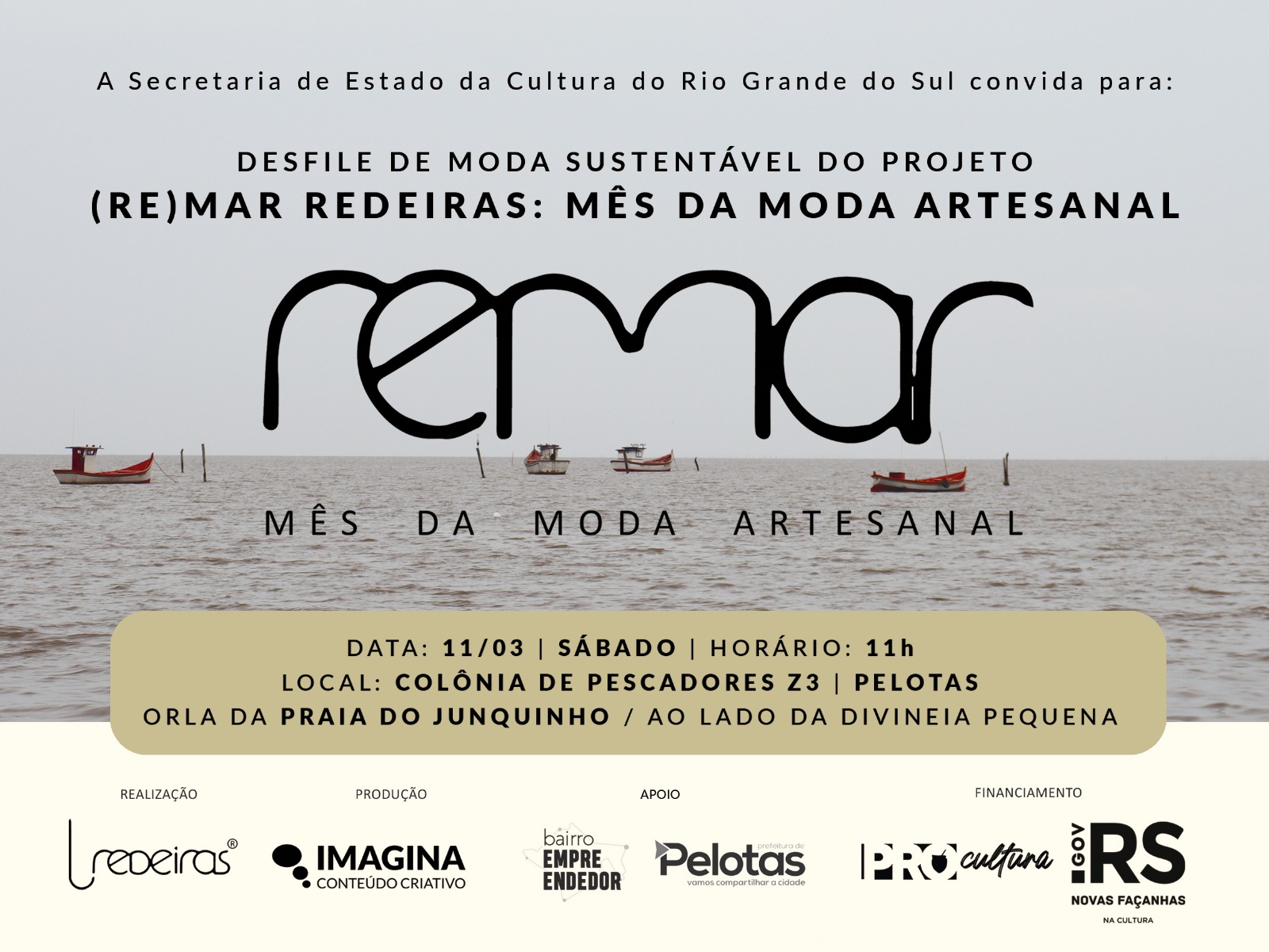 Evento contará com artesanatos reciclados e criados pelas redeiras, além de gravação de um documentário