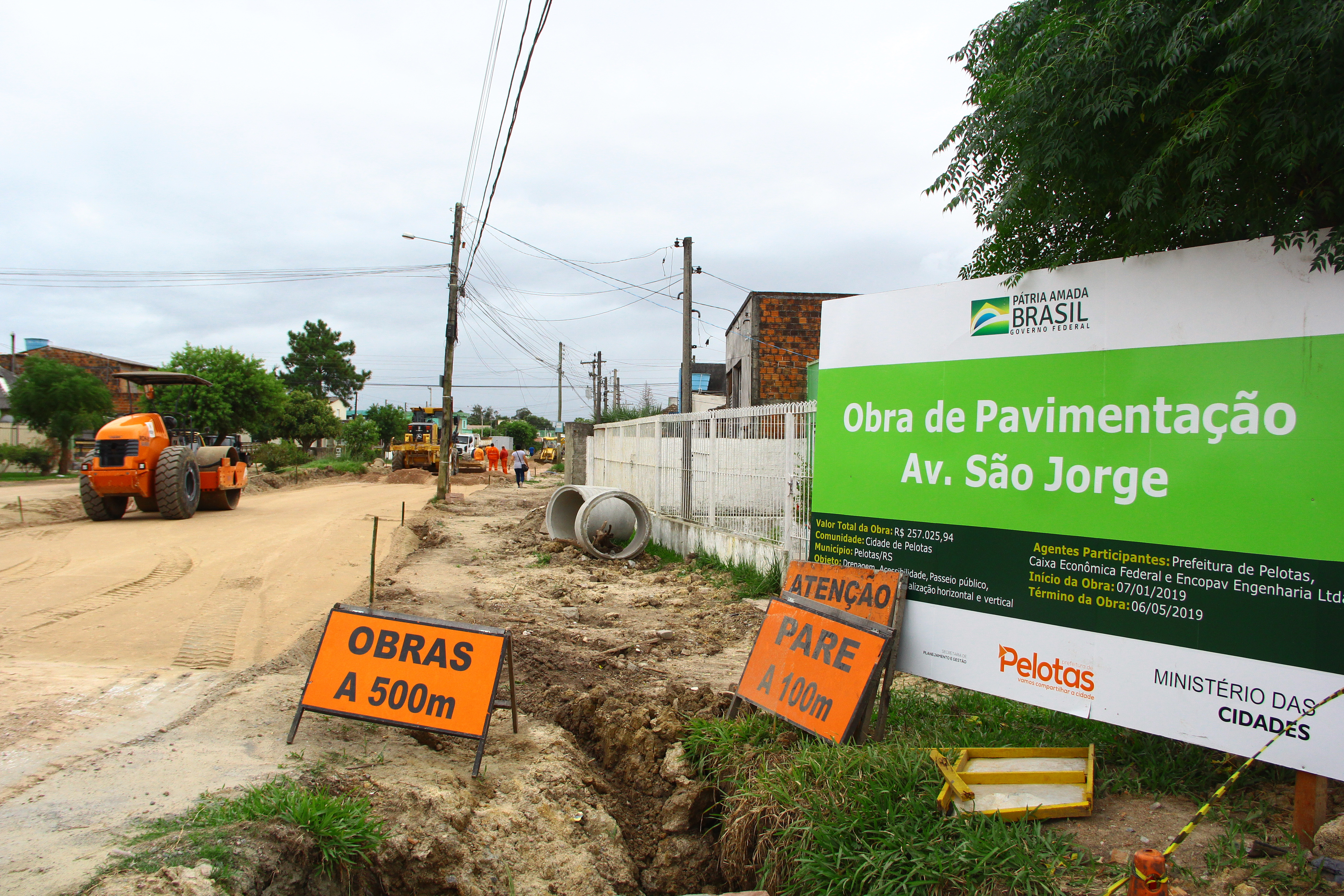 Extensão de 120 metros, entre as ruas Dr. Francisco Ferreira Veloso e Barão de Tramandahy, recebe o investimento de R$ 257 mil