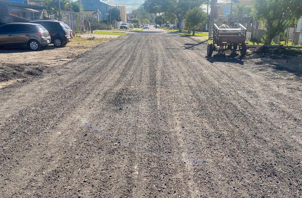 As melhorias seguem nesta terça-feira (8), de acordo com cronograma, na avenida Visconde da Graça no Simões Lopes