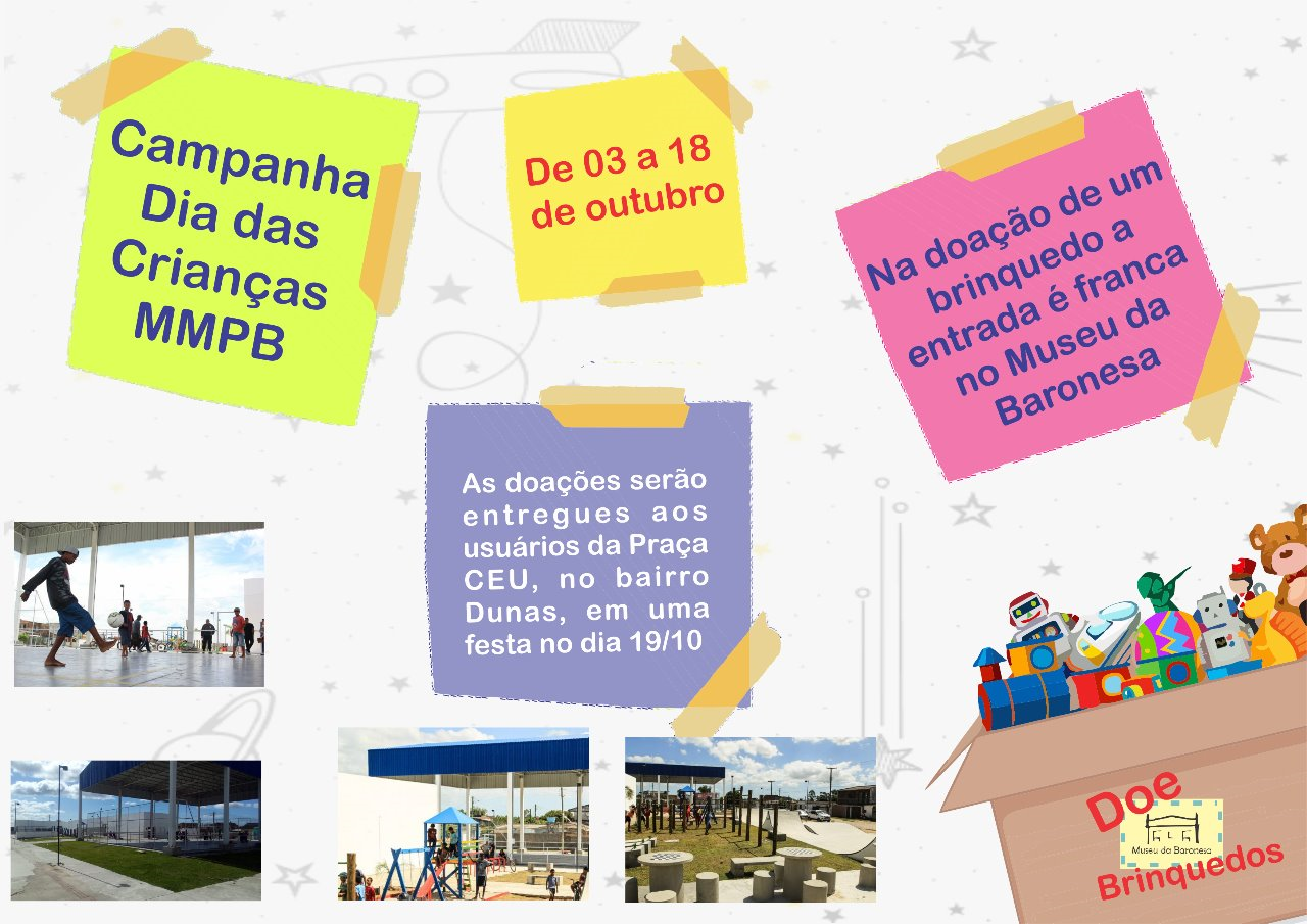 Jogos, carrinhos, bonecas e bolas, entre outros, serão doados à 'gurizada' que usa o CEU Dunas