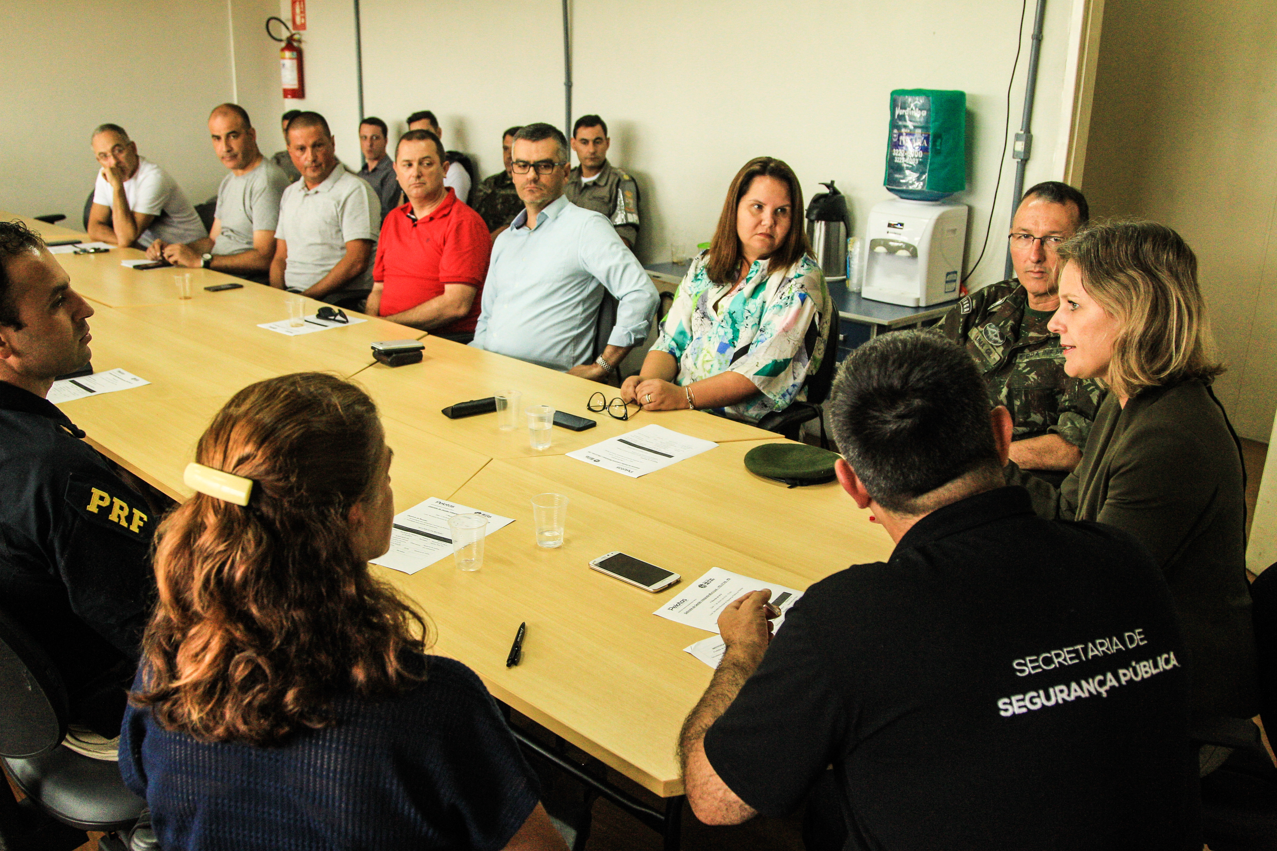 Em reunião na tarde de sexta-feira, forças de segurança avaliaram a redução dos índices de violência no município