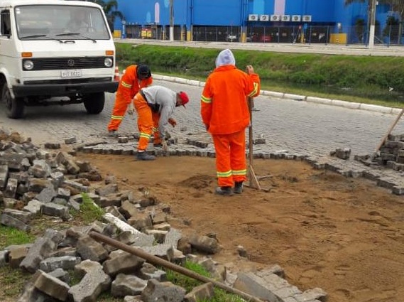 Melhorias foram feitas no prolongamento da Avenida, na entrada do Navegantes