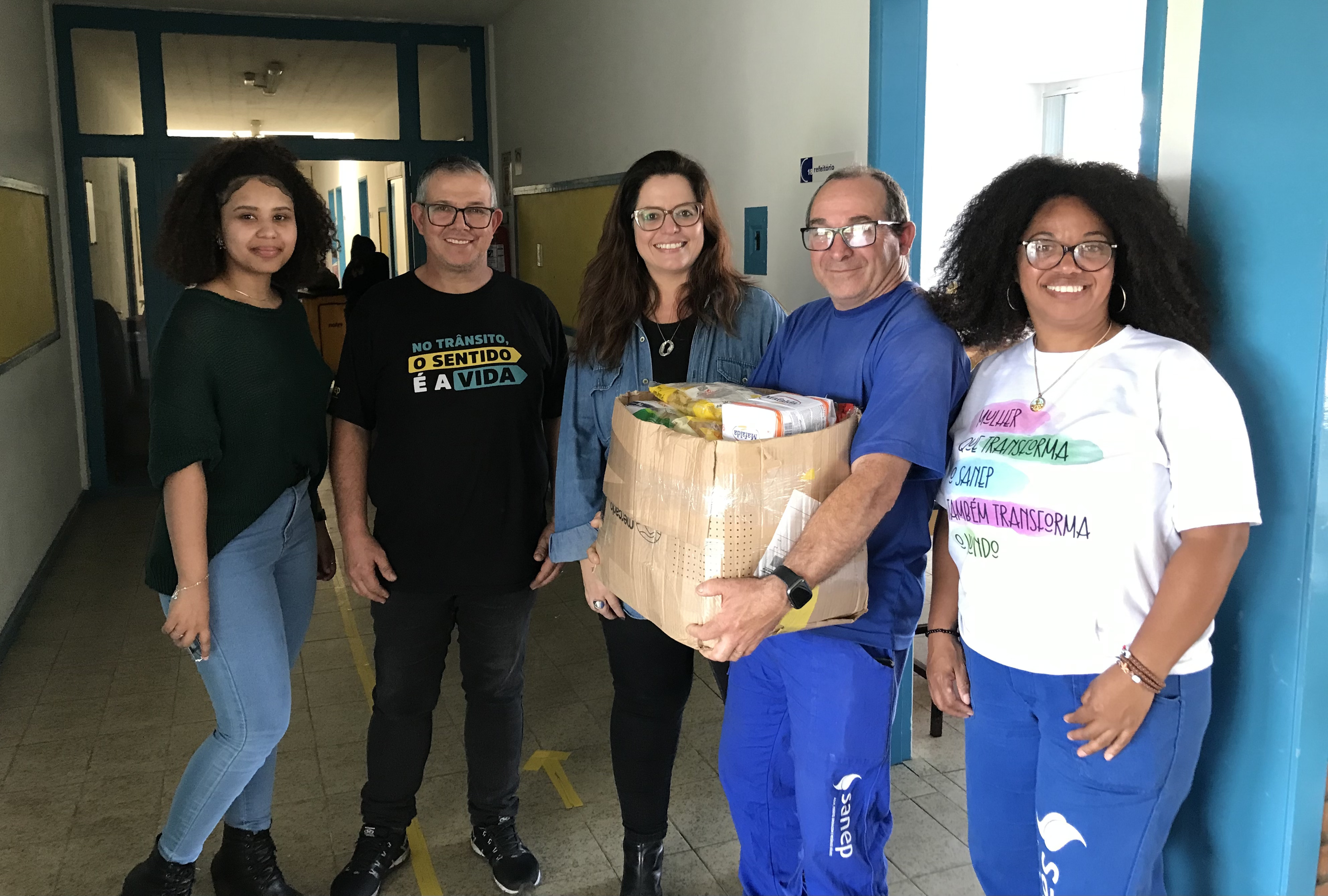 Ação alusiva ao Dia dos Pais, organizada por membros da Divisão de Veículos da autarquia, resultou na entrega de cesta básica ao Cerenepe
