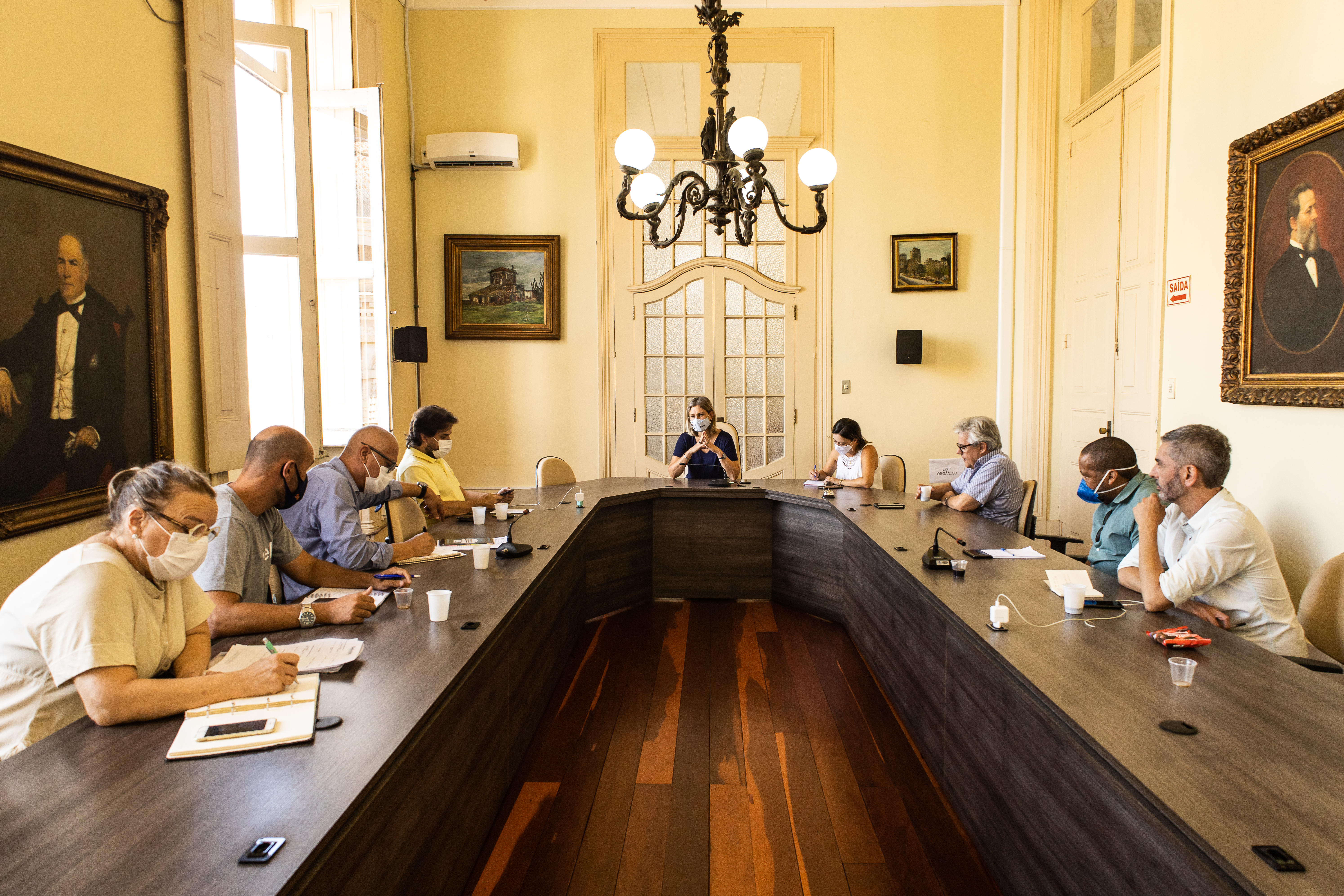 Prefeita e secretários se reuniram para planejar os valores de contrapartida da administração municipal para serem aplicados nos próximos meses