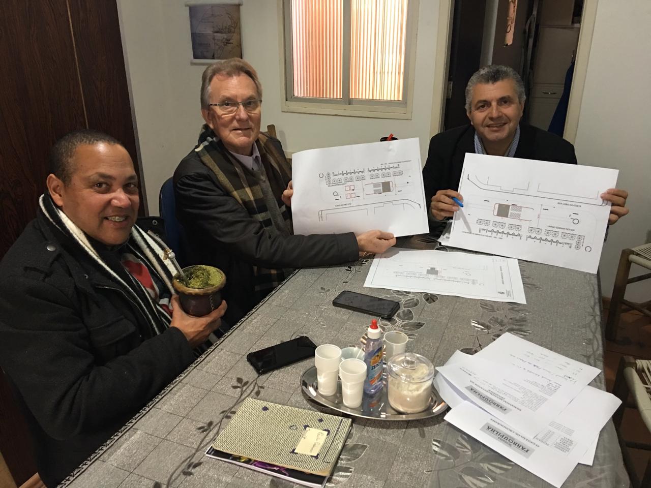 Barz se reuniu com a coordenação da 26ª Região Tradicionalista e o diretor da Secretaria de Cultura