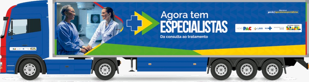 Após recepção da estrutura do Ministério da Saúde em Pelotas, no Largo de Portugal, será dado início aos atendimentos agendados