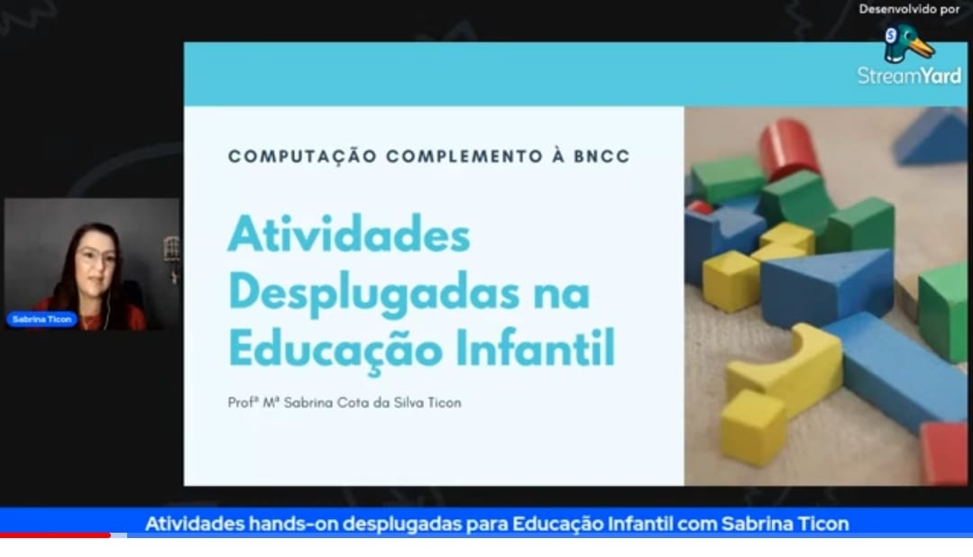 Atividades desplugadas de computação para educação infantil foram desenvolvidas pela Diretoria Pedagógica da Secretaria de Educação e Desporto para 250 educadores da rede municipal de ensino
