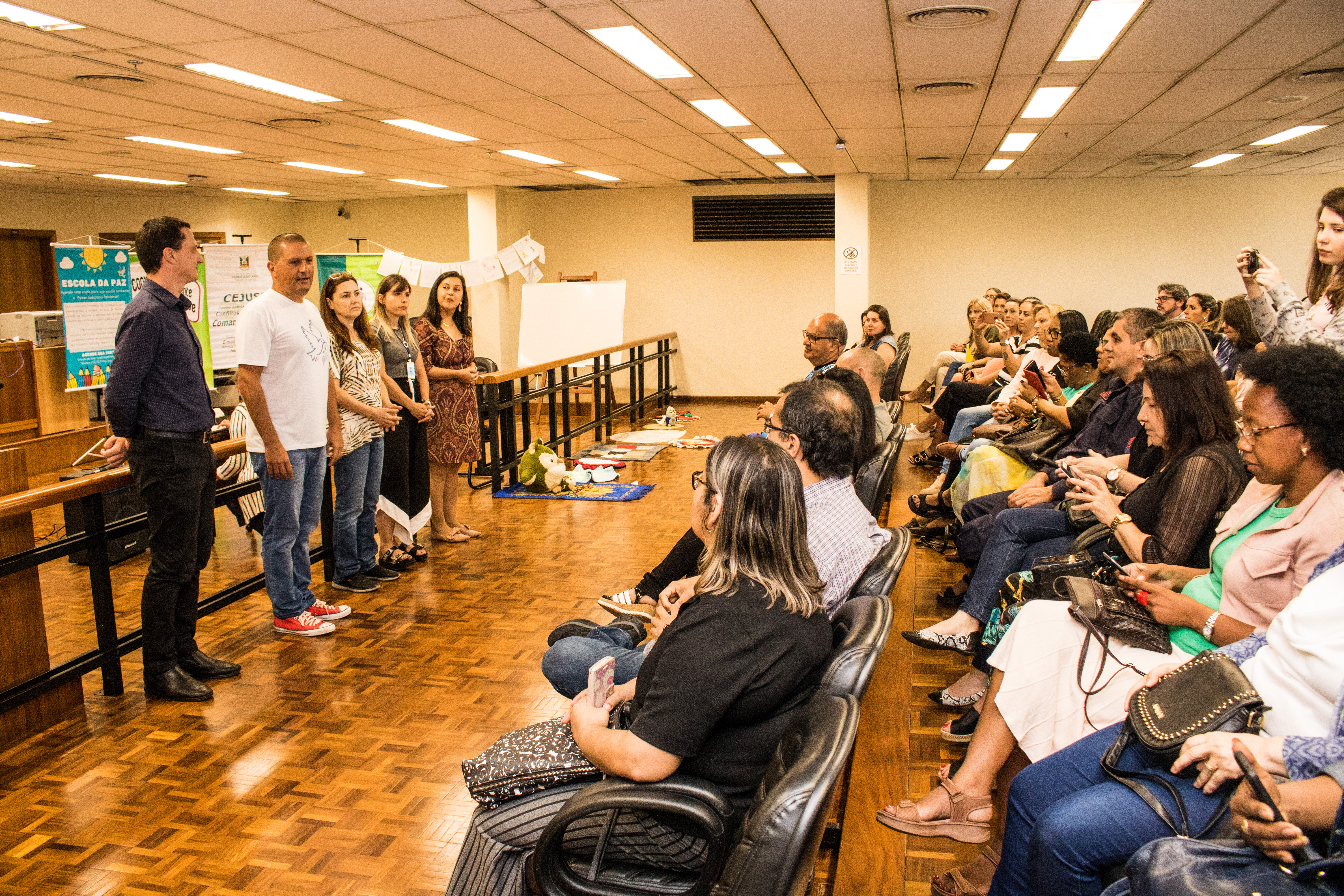 Evento foi organizado pela Prefeitura em parceria com o Centro Judiciário de Solução de Conflitos e Cidadania, da Comarca de Pelotas