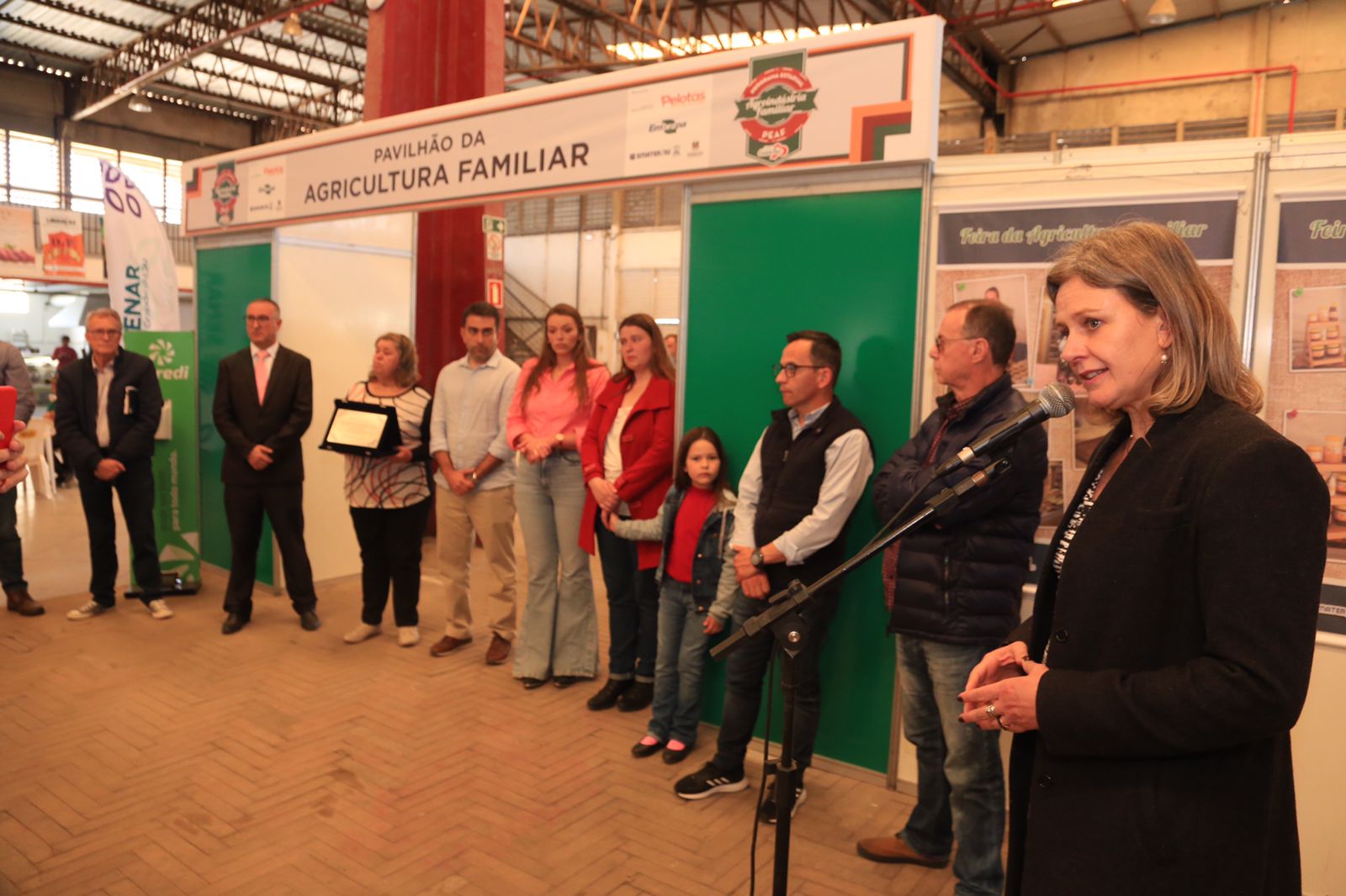 Vereador Jair Bonow, que faleceu em junho deste ano, foi homenageado durante a cerimônia de abertura oficial do pavilhão