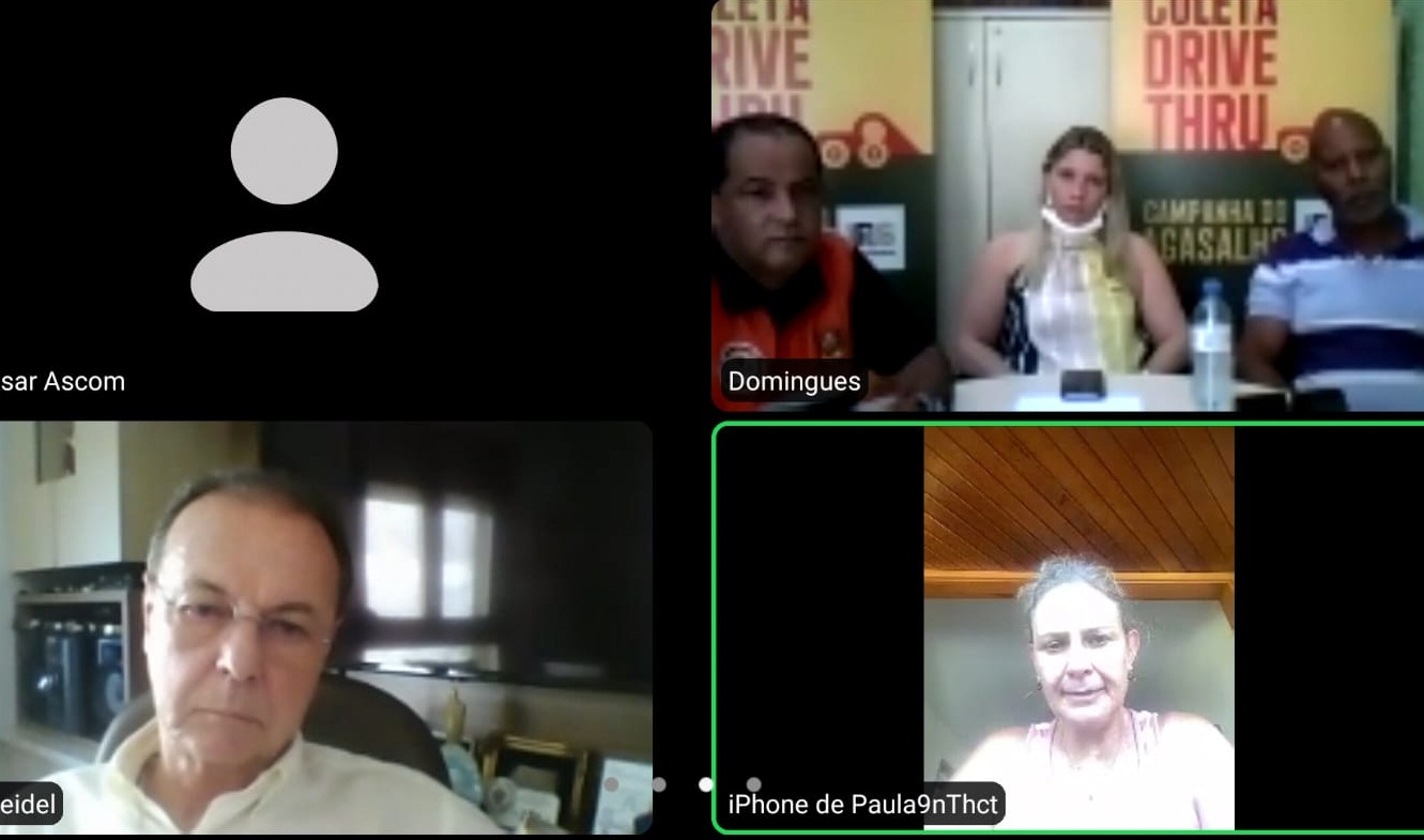 Prefeita Paula esteve reunida com representantes da Defesa Civil do Estado e da Secretaria de Agricultura e Pecuária
