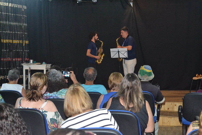Alunos das master classes se apresentaram aos pacientes e profissionais na Unidade e público em geral, dentro do 10º Festival Internacional Sesc de Música.