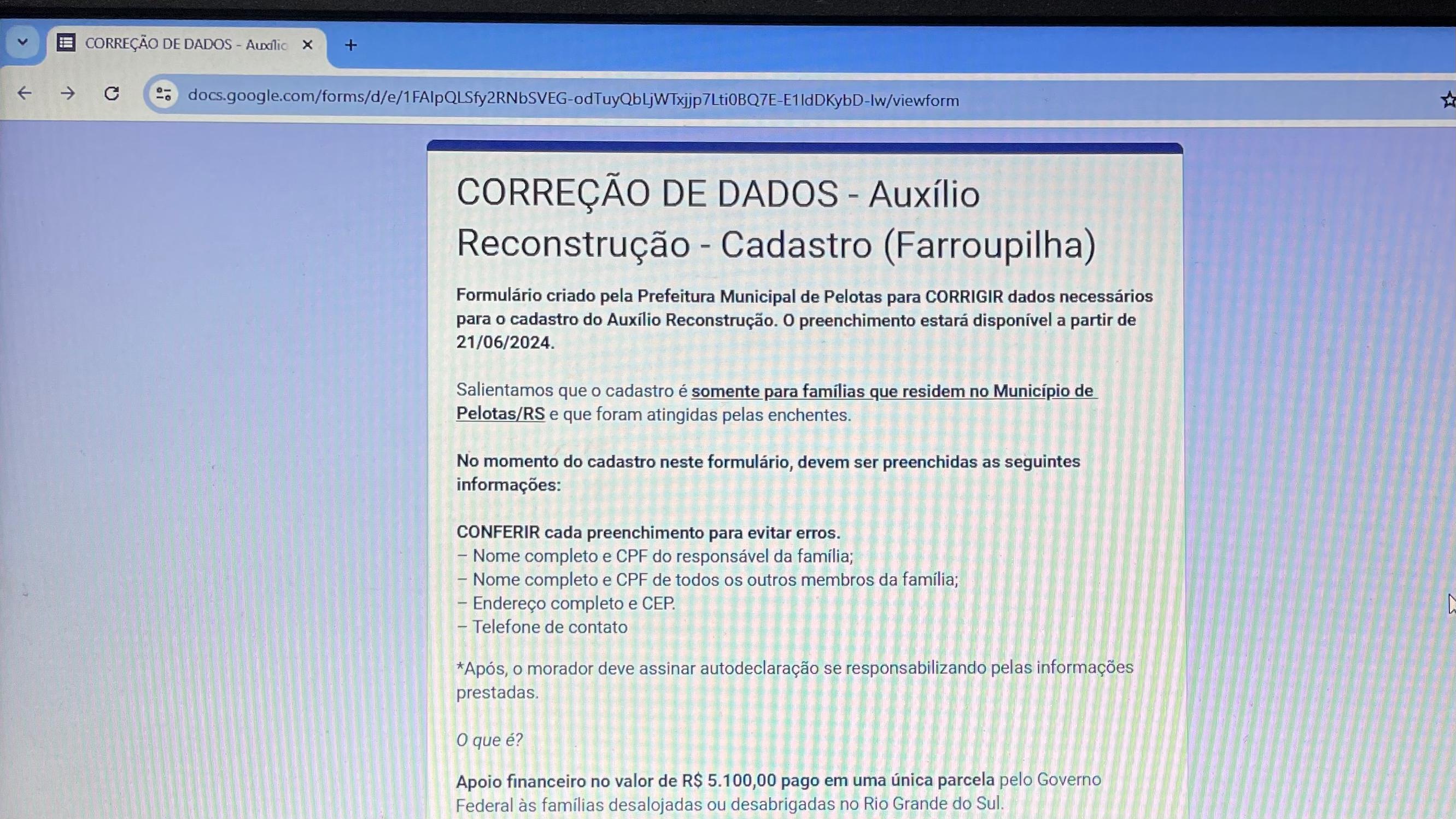 Município divulga relação das pessoas cujos cadastros foram identificados inconsistências. Listagem é dividida por região e dispõe de links para correção