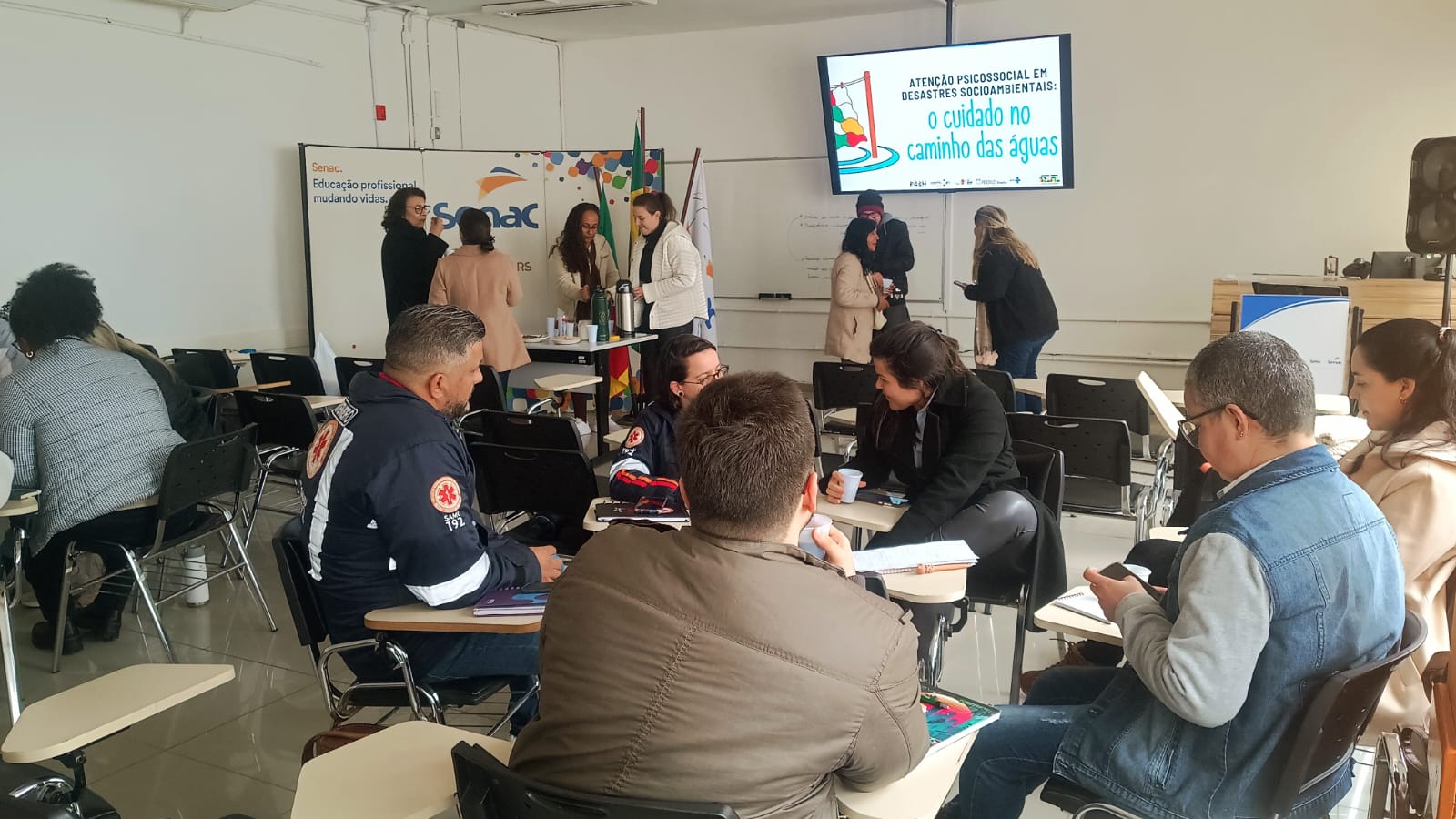 Capacitação, que também conta com realização do Fórum Gaúcho de Saúde Mental, visa preparar servidores da área para atuar em desastres socioambientais