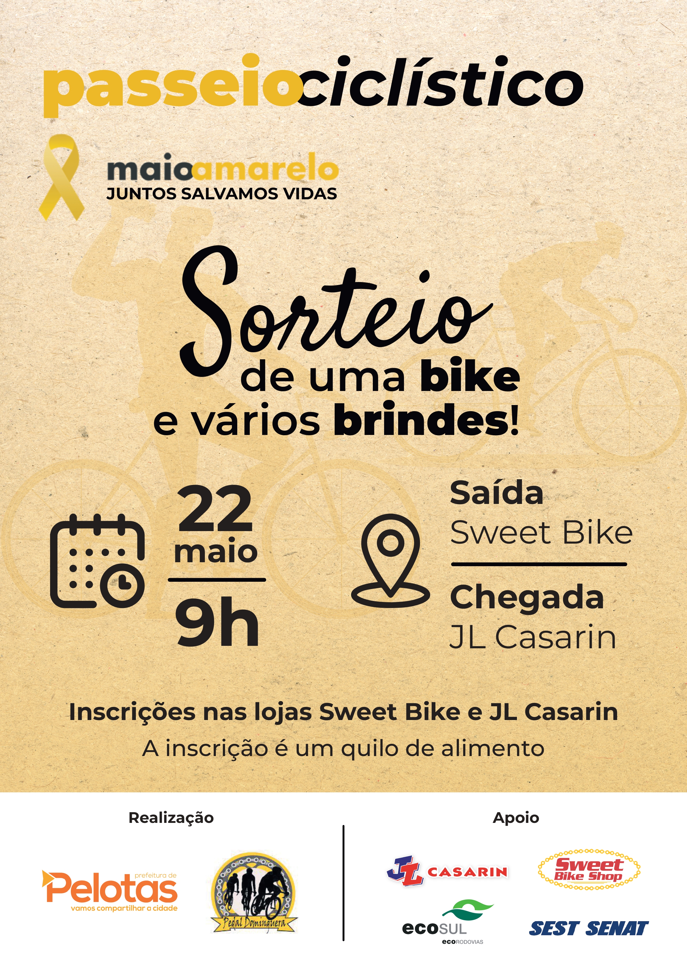 Inscrições iniciam-se nesta quarta-feira (20) e basta um quilo de alimento para garantir a participação