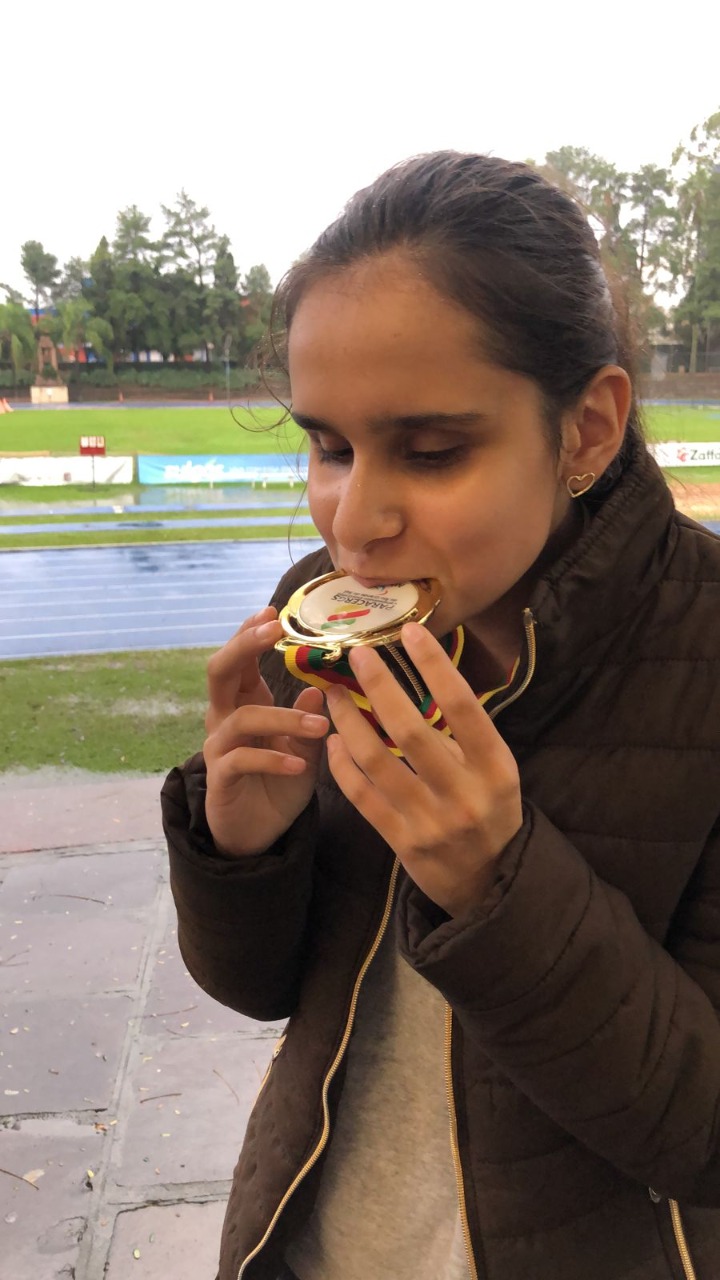 Aluna do Colégio Pelotense foi campeã em provas de atletismo e representará o Estado na fase regional das Paralimpíadas Escolares entre os dias entre os dias 5 e 10 setembro em São Paulo