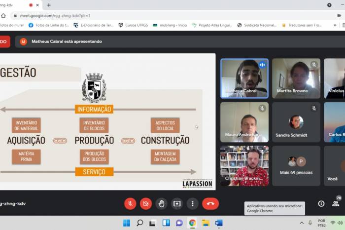 Prefeita Paula acompanhou a apresentação de projetos desenvolvidos por alunos, que apresentaram ideia com custo mais baixo do que o convencional e que poderá ser executada com mão de obra de apenados