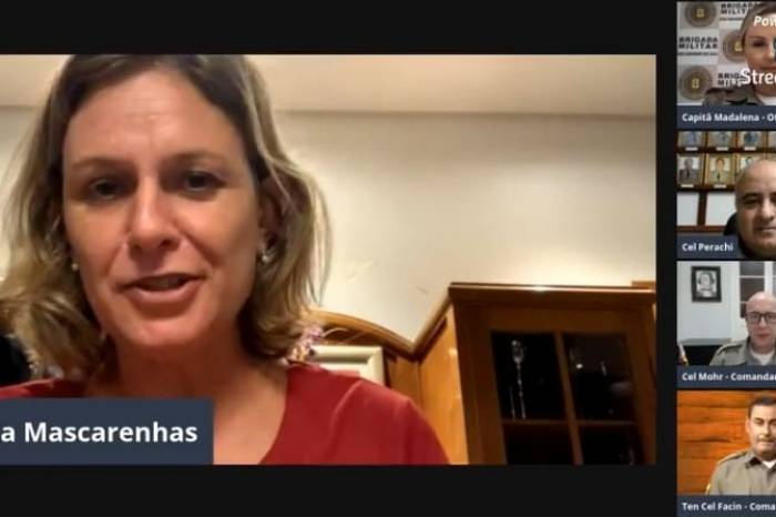 Encontro on-line foi realizado pelo Comando Regional de Polícia Ostensiva Sul (CRPO-Sul)