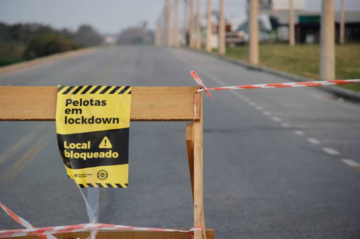 Registro foi no domingo, durante o lockdown realizado pelo Município